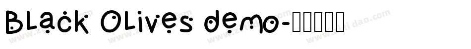 Black Olives demo字体转换